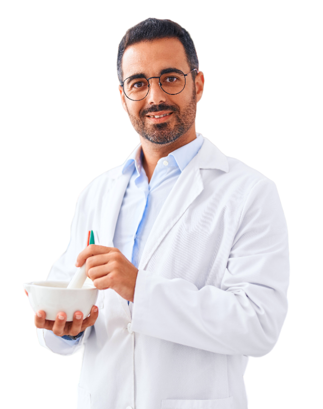 pharmacist smiling